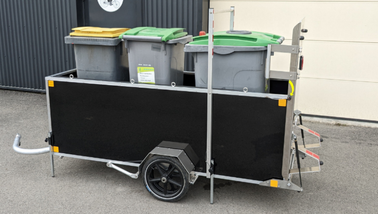 Remorque vélo containers